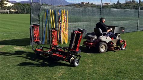 Tagliaerba elicoidale a traino Pro Mow Sport   YouTube