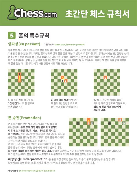 초간단 체스 규칙서 - 무료 이미지, PDF 파일 다운로드 - Chess.com