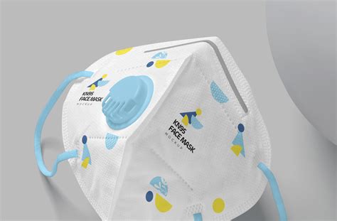 Realistic KN95 Mask Mock-Up for Medical Branding | ZippyPixels