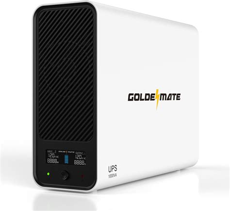 Amazon.com: GOLDENMATE 1000VA/600W Lithium UPS Battery Backup and Surge Protector, Backup ...