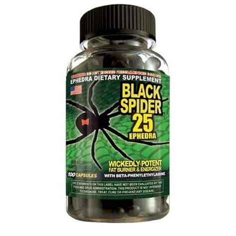 Cloma Pharma | Black Spider | 25 Ephedra | 100 Capsules : Amazon.in ...