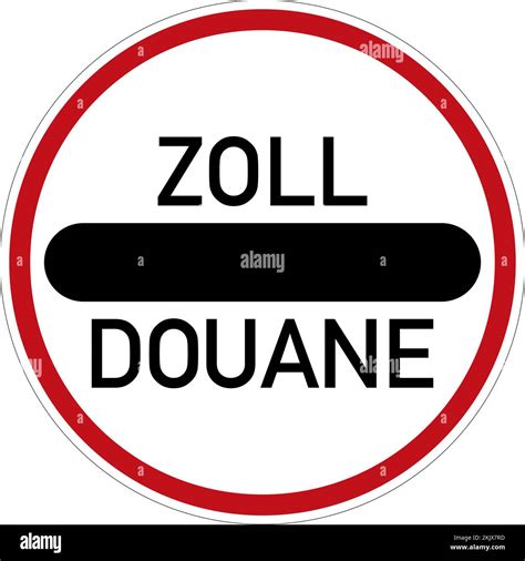 Customs control office, Service Signs, road signs germany Stock Vector ...