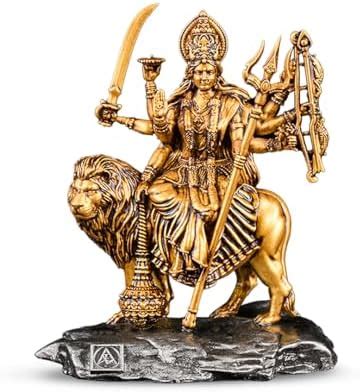 Buy A2Z Marble & Polyresin Durga Maa Idol Sherawali Mata,1 Piece, Size ...