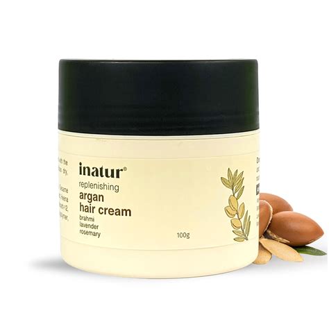 inatur Argan Hair Cream - 100g - Nourish, Protect & Style for Frizz ...