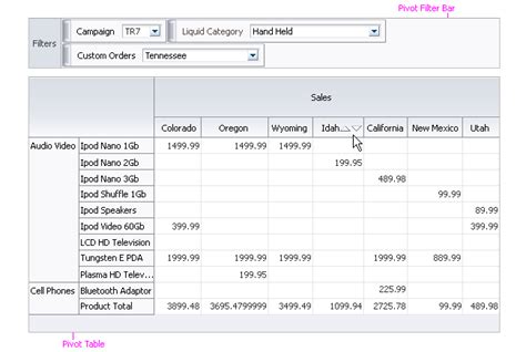 Image result for PivotTable Interface