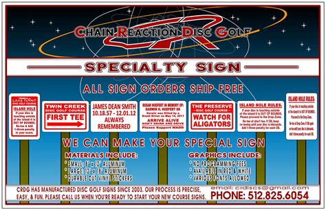 Image result for Disc Golf Sign Examples