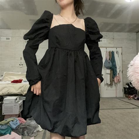 Black baby doll dress I love this dress it’s so cute... - Depop