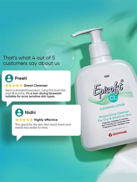 Episoft Cleanser For Dry & Sensitive Skin | Daily Gentle Face Cleanser ...