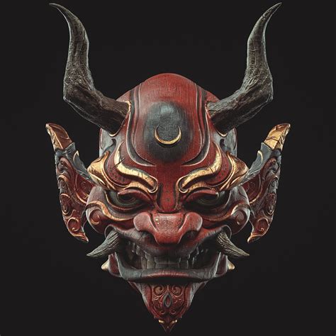 Oni Mask by Jacques LeyreloupHi ! Here's a quick project started last ...