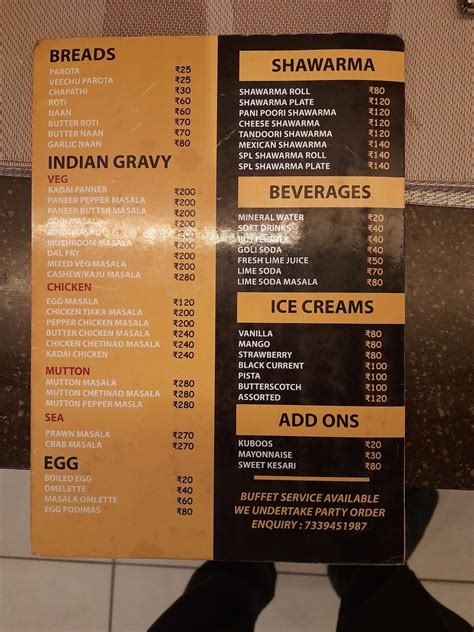 Menu at BIRIYANI TIME, Chennai