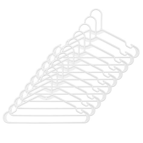 Whitmor Mfg. White Plastic Hangers, 10 pack 6345-8701-10 – Good's Store ...