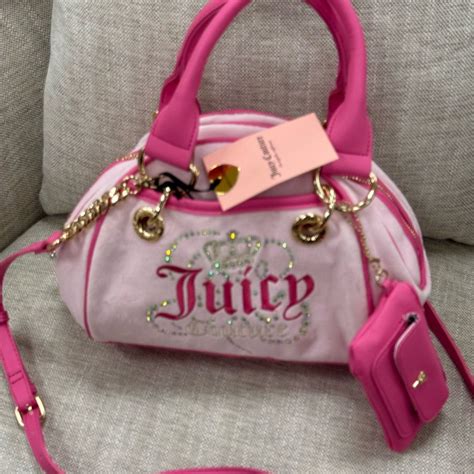 Juicy Couture Dreamy Pink Satchel Bag NWT in 2025 | Girly bags, Juicy ...
