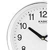 Buy Kadio Analog 20 cm X 20 cm Wall Clock (White, with Glass, Standard ...