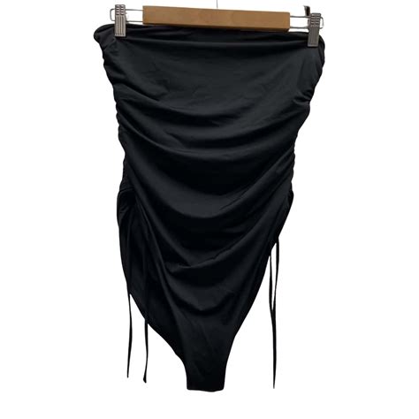 COS Womens Size 16 Onepiece Strapless Bathers Black