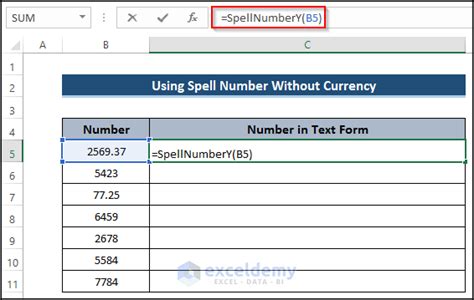 How to Spell Number Automatically in Excel 的图像结果