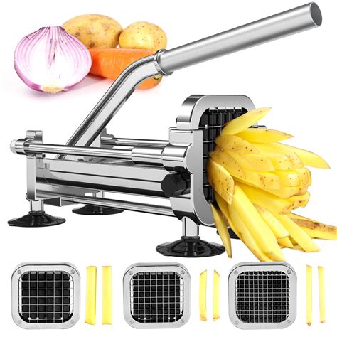 Befano French Fry Cutter, Potato Cutter with 1/2 Inch, 3/8 Inch, and 1/ ...