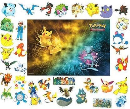 Generic 60 Pokemon Stickers - 2-3 Inch Vinyl - Pikachu Mew Charizard ...