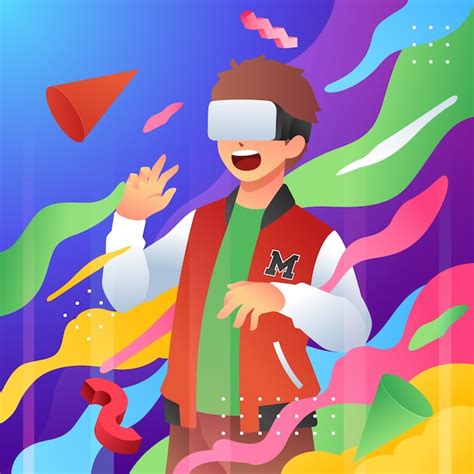 Ilustração do metaverso gradiente | Vetor Grátis