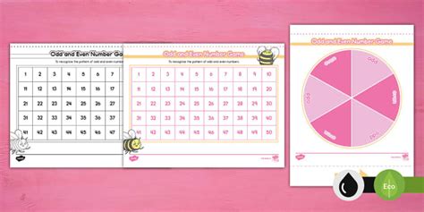 Odd and Even Numbers Math Game