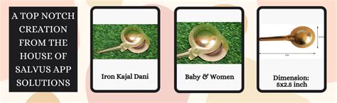 Buy Salvus APP SOLUTIONS Handmade Iron Kajrota/Kajal Dani for Baby ...
