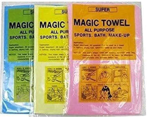 Microfiber Magic Drying Towel Reusable Water Absorbent Multipurpose ...