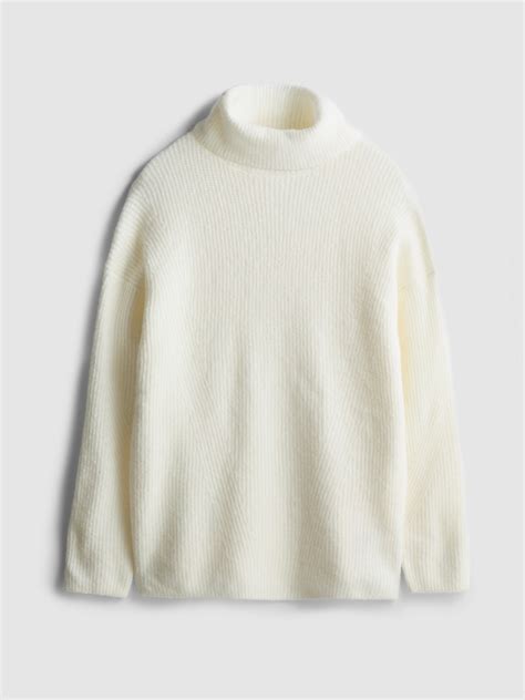 Womens Ivory Ribbed Turtle Neck Jumper | Primark