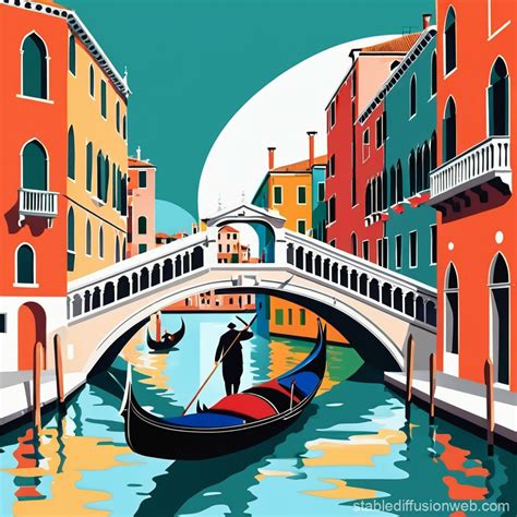 Venice Gondola by Colorful Design | Stable Diffusion Online