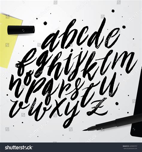 Image result for Hand Drawn Alphabet Script