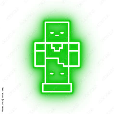 Image result for Minecraft Creeper Icon Neon