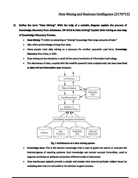 Data mining - Study material - MBA Credit Pattern - Studocu