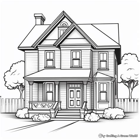 Coloring Pages Of Houses