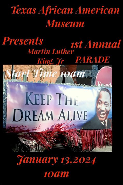 Texas African American Museum First Annual Martin Luther King Jr ...