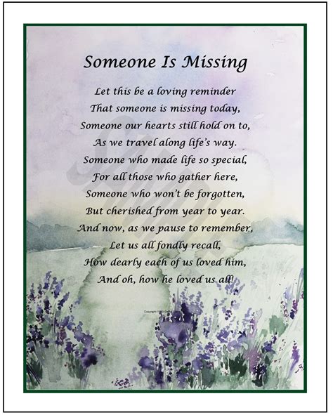 In Memory of Husband Poem, Loss of Father Poem, Loss of Son Poem ...
