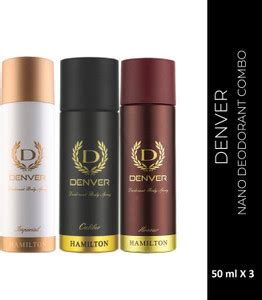 Denver Caliber,Honour & Imperial Nano Deo Long Lasting Set of 3 ...