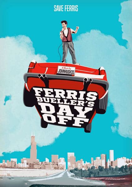 Ferris Buellers Day Off - Hollywood Comedy Movie Art Poster Collection ...