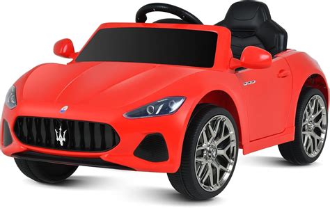Buy Uenjoy 6V Maserati Kids Ride on Car White, 6V Motors, LED Lights ...