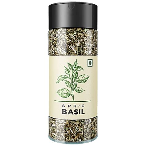 Buy Sprig Basil Herb - Used As Seasoning For Italian Salads, Sauces ...
