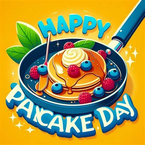 Happy pancake day pancake day background national pancake day cartoon ...