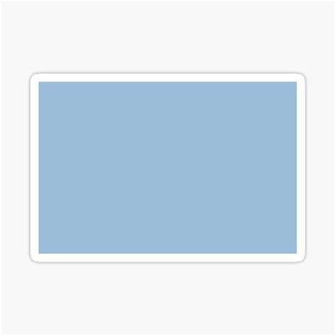 "Light Blue Solid Color Pairs Pantone Clear Sky 14-4123 TCX" Sticker ...
