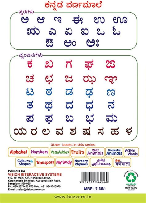 Look & Learn : Kannada Alphabets | Alphabet for kids, Alphabet chart ...