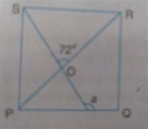PQRS is a square. Find a. (a) 135° (c) 108° S (b) 117° (d) 127 ...