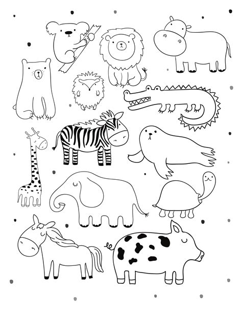 Small Zoo Animal Coloring Pages [2025]