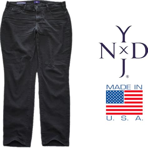 1点物 USA製NYDJスキニー黒ブラックジーンズ古着メンズレディースOKアメカジ90sストリート/スポーツMixビッグサイズ中古XLブランド ...