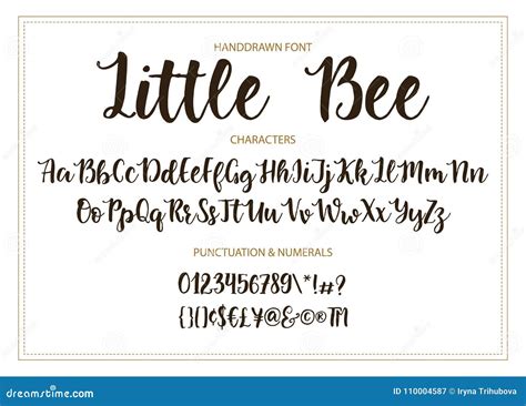 Modern Calligraphic Font. Brush Painted Letters Stock Vector ...