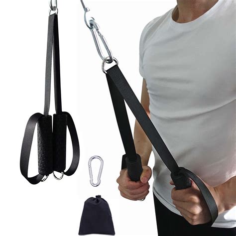 Buy HINAA 5 Pcs Tricep Pull Down Rope,Wrist Roller Trainer For Exercise ...