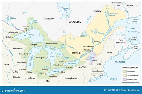 Saint Lawrence Seaway On World Map