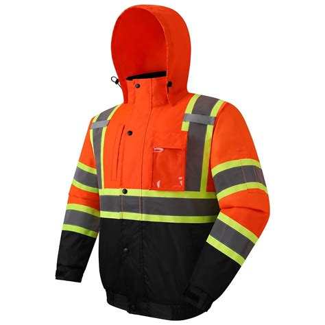JKSafety Hi-Vis Winter Safety Bomber Jacket for men and women | Winter ...