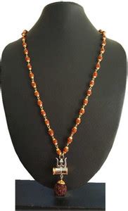 Shiv Omkar Religious Jewelry Trishul Locket With Cap Mala Gold-plated ...