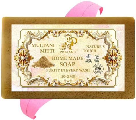 Pihaaru Multani Mitti Radiance Soap – Pure Handmade Formula(100g ...