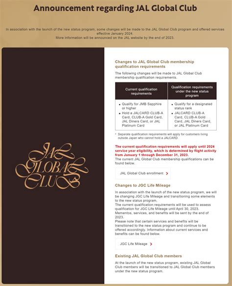 JAL Mileage Bank Introduces New Status Program In 2024 - LoyaltyLobby